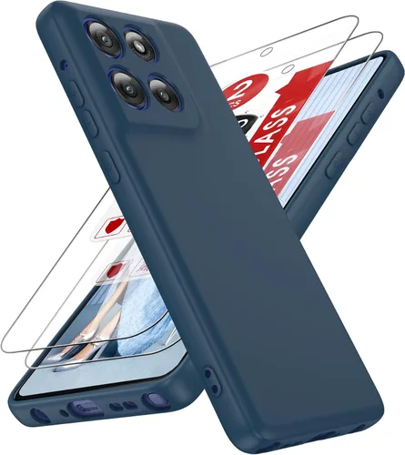 Miniatura 12 de LeYi Funda para Motorola Moto G Play 4G 2024: Funda para Moto G Play 4G 2024 con funda delgada y antiarañazos, silicona líquida a prueba de golpes