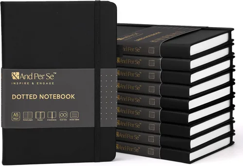 Miniatura 68 de &And Per Se - Cuaderno en blanco, 160 páginas, 5.7 x 8 pulgadas, cuaderno de rayas estrechas con papel grueso para escribir, cuaderno de tapa dura