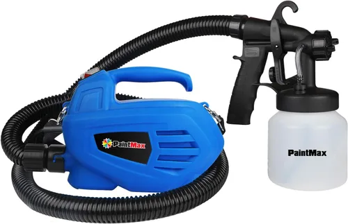 Pistola pulverizadora de pintura eléctrica portátil de 650 W con 3 patrones de pulverización diferentes y contenedor desmontable de 27.1 fl oz,
