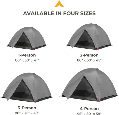 Miniatura 6 de Teton Sports Mountain Ultra - Tienda de campaña para mochileros de 1 a 4 personas, ligera, perfecta para camping, senderismo y mochilero