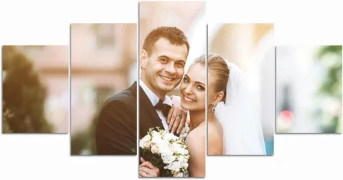 Miniatura 15 de LZIMU Impresiones en lienzo personalizadas de 5 paneles, personaliza tu foto en lienzo para decoración del hogar