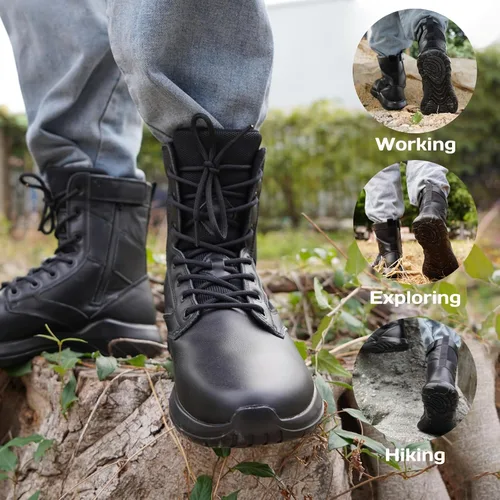 Miniatura 6 de Soulsfeng Tactical Boots for Men and Women Lightweight Sneaker Boots Work Hiking Military Booties
