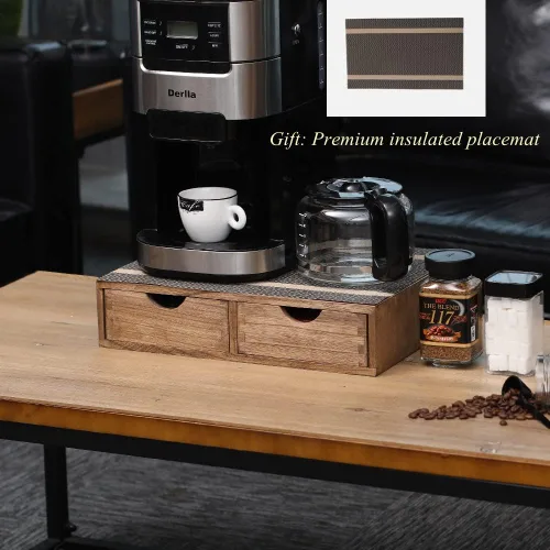 Miniatura 6 de DDYURI Cajón Organizador de Almacenamiento para Cápsulas de Café - Organizador de Escritorio Multifuncional con Cajones Para Cápsulas K de Cafetera