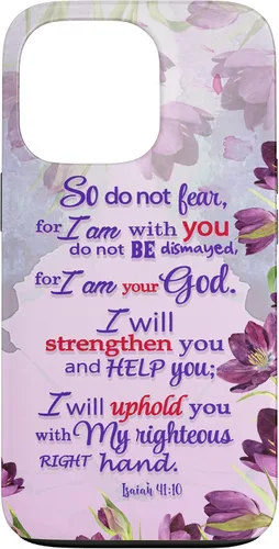 Miniatura 10 de So Do Not Fear for I 'm with You Isaías 41:10 - Funda cristiana para iPhone 17