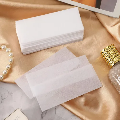 Miniatura 6 de Tiras de cera para depilación, 300 piezas de 1.6 x 3.9 pulgadas, tiras de cera no tejidas para depilación, tiras de papel de cera facial