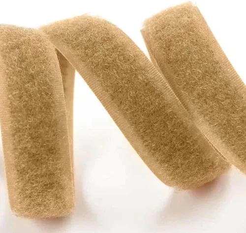 Miniatura 7 de Cinta de velcro para coser de 3/4 pulgadas de ancho, color beige, no adhesiva, 1 yarda de longitud, cinta de nailon color bronceado, juego