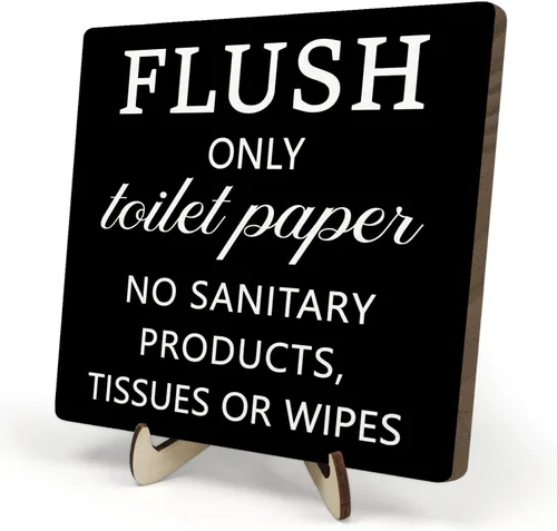 Miniatura 16 de Placa decorativa de baño, divertida placa de escritorio de madera con la vida es como el baño, letrero rústico para estante de casa de campo