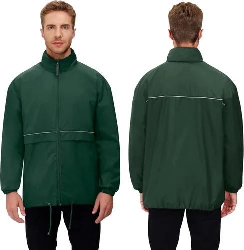 Miniatura 4 de Corna Chaquetas impermeables plegables para hombre, ligeras para senderismo, correr, rompevientos con capucha, multifuncionales
