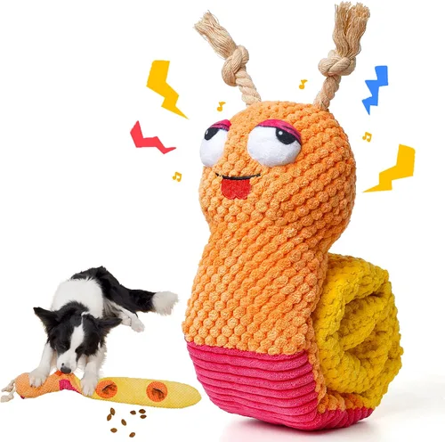 Miniatura 8 de lilfrd Juguete de cumpleaños para perros, juguetes de pastel de cumpleaños para regalos de cachorros, juguetes de peluche chirriantes para perros