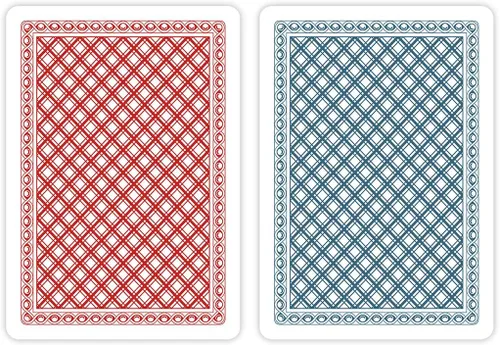 Miniatura 4 de 2 barajas de naipes impermeables 100% de plástico, tamaño de póquer (ancho), índice grande (Jumbo)