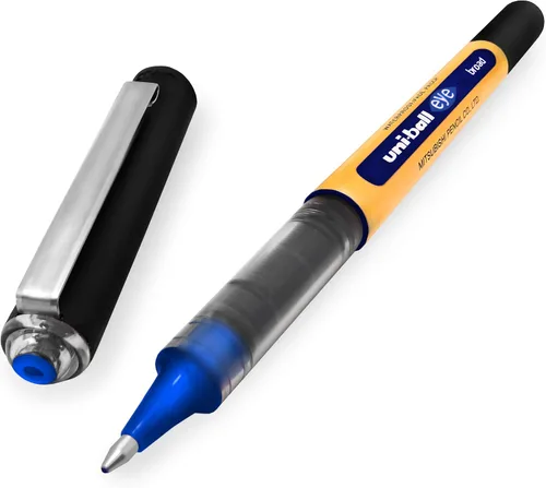 Miniatura 3 de uni-ball On Point 'Stay Gold' Eye - Bolígrafos anchos para escritura a mano, paquete de 3 en tinta azul