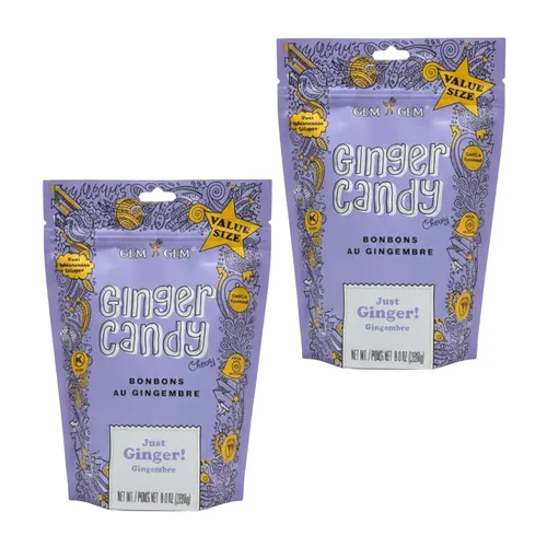 Miniatura 30 de Gem Gem Ginger Candy - Dulces de jengibre para masticar