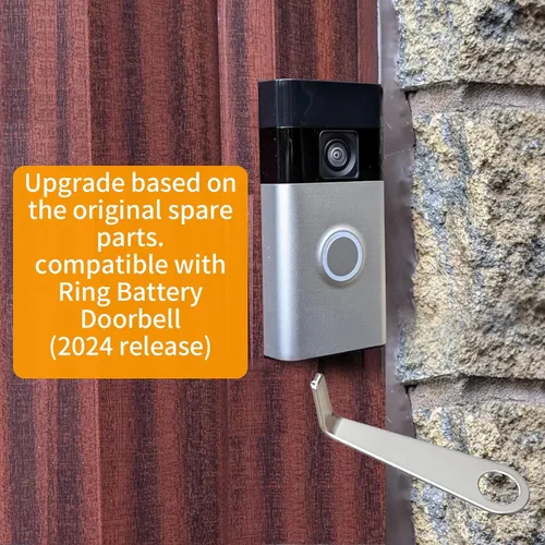 Miniatura 7 de Herramienta de extracción de timbre de video, actualización de metal con llavero, compatible con timbre de batería (2024), herramienta de apertura