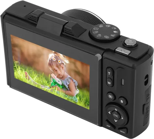 Miniatura 6 de Cámara digital 4K para fotografía, cámara de vlogging de 64MP para con pantalla abatible de 180° de 3 pulgadas, zoom digital 18X