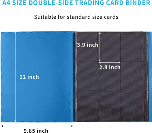 Miniatura 2 de Carpeta de Tarjetas, Carpeta de Colección de Tarjetas de 9 Bolsillos Mejorada para Tarjetas, Álbum con Soporte para 360 Tarjetas para Yugioh, MTG