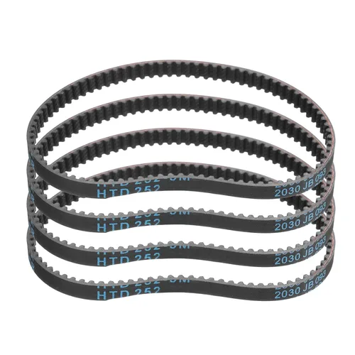 Miniatura 77 de uxcell 4pcs HTD-3M correa dentada de goma 60 dientes, 7.087 in de longitud de paso x 0.236 in de ancho x 0.094 in de altura, correa de distribución