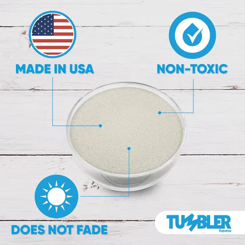 Miniatura 4 de Tumbler Home Arena de playa real de Florida, 2 libras de arena decorativa fina para manualidades, jarrones, decoración, bodas, terrarios, acuarios