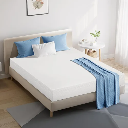 Miniatura 7 de Dkeli Colchón de tamaño individual, colchón de espuma viscoelástica de gel de 5 pulgadas para sueño fresco y alivio de presión, colchón de firmeza