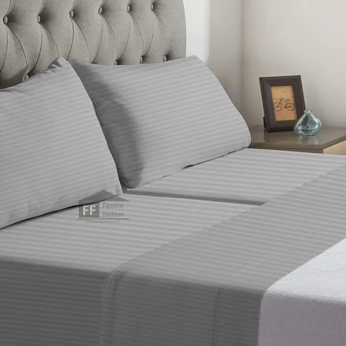 Miniatura 14 de Juego de sábanas para cama ajustable, tejido de satén suave, 400 hilos, 100% algodón egipcio, 5 piezas con 2 sábanas bajeras, juego de sábanas de 25