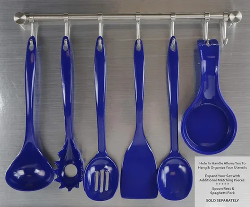 Miniatura 5 de Reston Lloyd Cucharón de melamina para sopa de cocina, utensilio de alta calidad con mango ergonómico resistente al calor, plástico duradero sin