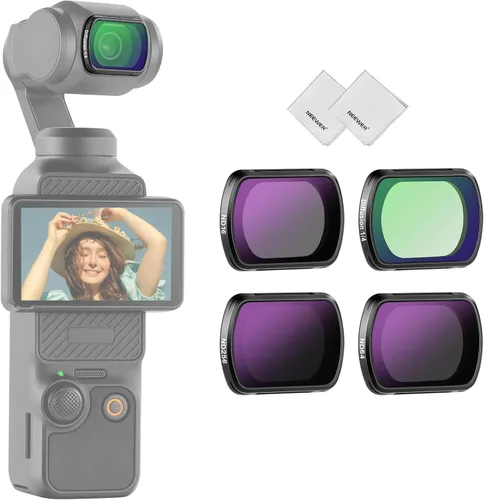 Miniatura 14 de NEEWER ND & CPL Kit de Filtros para Pocket 3 (Paquete de 3), ND4 ND8 CPL Juego de Filtros Polarizadores de Densidad Neutra Magnéticos con Vidrio