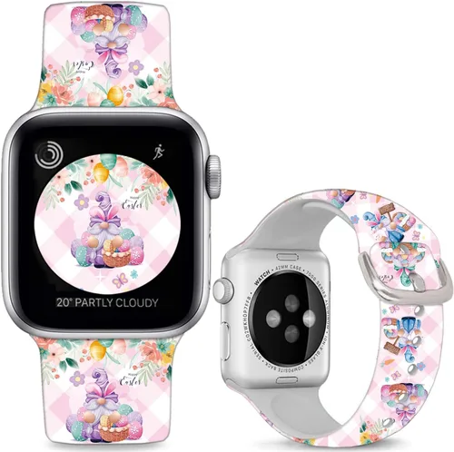 Miniatura 12 de Soft Silicone Bands Compatible with Apple Watch Band 38mm 40mm 41mm 42mm 44mm 45mm 46mm 49mm,Sport Wristband Strap for iWatch Ultra 2 Series 10 9 8