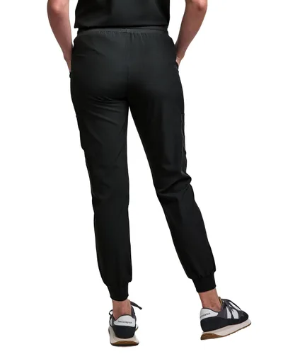 Miniatura 5 de Green Town Conjunto de ropa quirúrgica para mujer, pantalón deportivo y parte superior con cuello en V, 5 bolsillos, cintura de yoga, uniforme