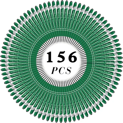 Miniatura 132 de Bolígrafos personalizados a granel con punta de lápiz capacitivo, 12 bolígrafos personalizados con logotipo de mensaje con nombre, bolígrafos