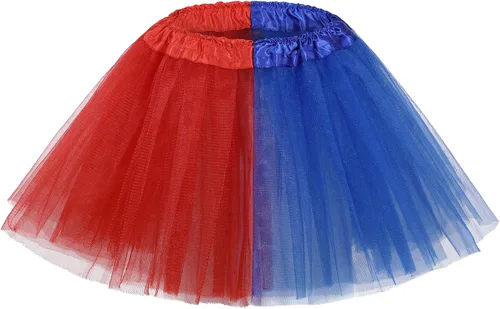 Miniatura 102 de Century Star Tutú de 4 capas para niñas pequeñas, faldas de ballet de tul para baile de princesa, esponjoso, para fiestas de cumpleaños de 2 a 8 años