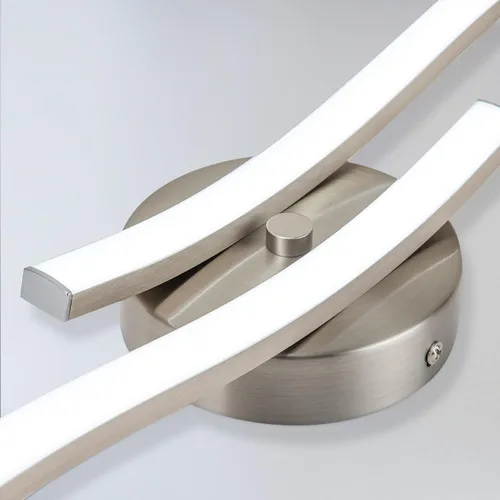 Miniatura 6 de EDISLIVE Moderna lámpara de techo LED regulable curva, 2 luces de 22.5 pulgadas, lámpara de techo minimalista LED empotrada para dormitorio
