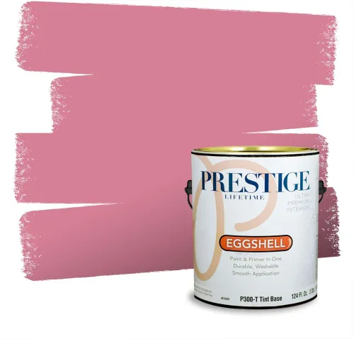 Miniatura 375 de Prestige Paints Pintura exterior e imprimación en uno, 1 galón, plano, coincidencia comparable de Valspar* Amber Rose*