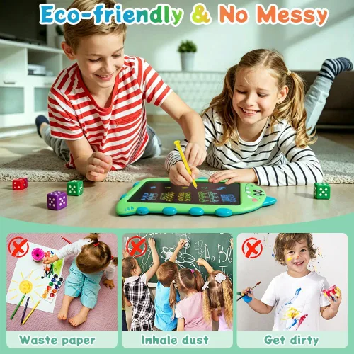 Miniatura 6 de Tableta de escritura LCD de 10 pulgadas para niños, regalos de cumpleaños para niños, almohadilla de dibujo electrónica juguetes para autismo