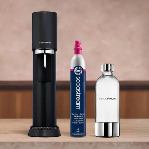 Miniatura 3 de SodaStream Enso - Kit para hacer agua con gas (negro) - incluye CO2, botella de carbonatación de 32 FL Oz. VISTO-EN-TV Negro mate
