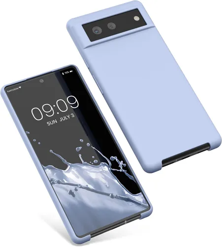 Miniatura 455 de kwmobile Funda Compatible con Google Pixel 6 Pro - Funda de teléfono de silicona TPU con acabado suave - Azul Arrecife