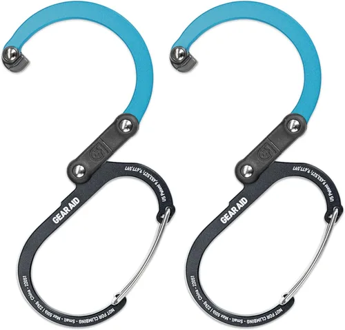 Miniatura 19 de GEAR AID HEROCLIP - Mosquetón pequeño con clip y gancho para colgar bolsos, bolsos, linternas, cochecitos, herramientas, cascos, botellas de agua
