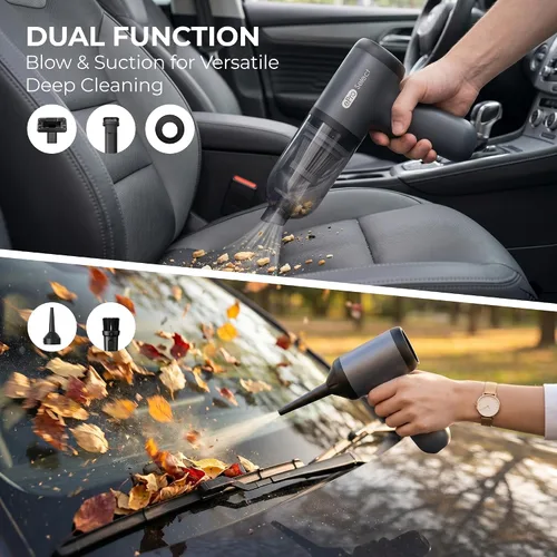 Miniatura 2 de EV1395 Aspiradora inalámbrica de mano - 75W 12000Pa de succión fuerte, tiempo de funcionamiento de 14-24 minutos, recipiente de polvo de 0.14L
