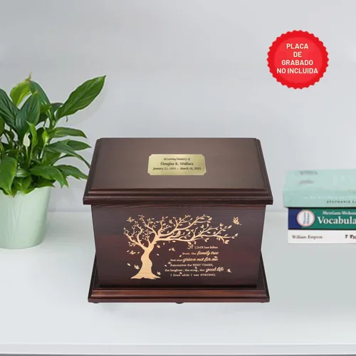 Miniatura 5 de Urnas conmemorativas de cremación para cenizas humanas, hombres y mujeres, caja de urnas de madera y ataúd para cenizas, hombres, mujeres y niños