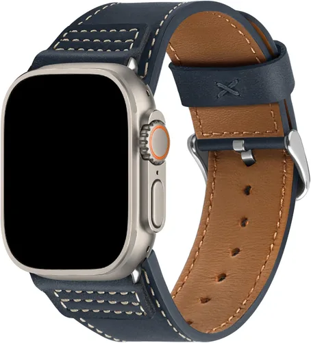 Miniatura 10 de Wristitani Correas de cuero compatibles con Apple Watch de 1.929 in, 1.811 in, 1.772 in, 1.732 in, 1.654 in, 1.614 in, 1.575 in, para hombres