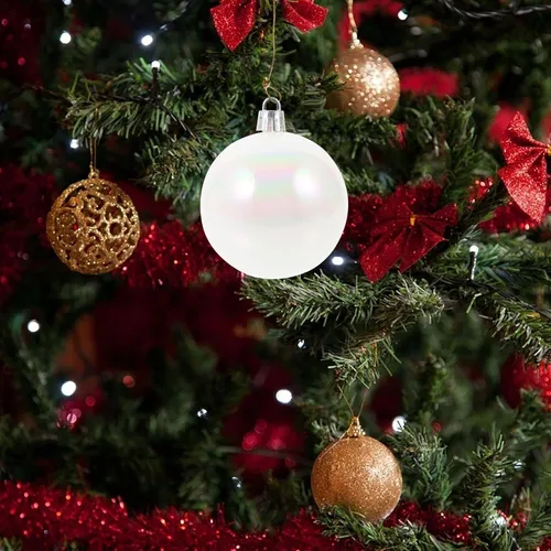 Miniatura 3 de Garneck 12 bolas de adornos de Navidad iridiscentes, de plástico, inastillables, esferas de Navidad, árbol de Navidad, adornos colgantes