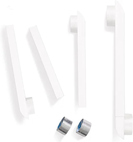 Miniatura 13 de Rejilla de ventilación para secadora de periscopio, 6.5 a 12 pulgadas, dos tamaños fijos, conducto delgado plano de acero inoxidable