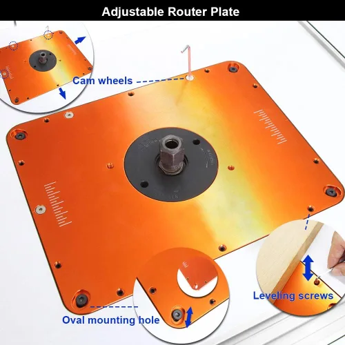 Miniatura 5 de O'SKOOL Sistemas de elevación de enrutador motorizado para motores de 3-1/2 pulgadas de diámetro, 9-1/4 pulgadas x 11-3/4 pulgadas, kit de anillo
