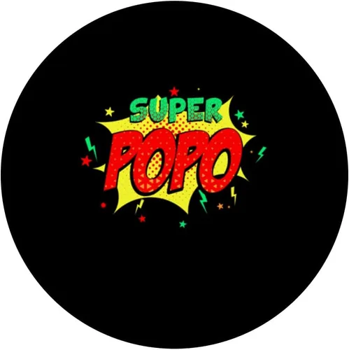 Miniatura 3 de Super Popo Comic Themed Style Superhero Fathers Day PopSockets Swappable PopGrip