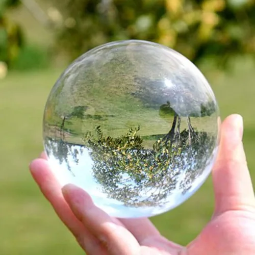 Miniatura 4 de Bola de cristal K9, bola de cristal transparente, esfera mágica para decoración, fotografía de lentes, meditación, adivinación de mirada, adorno