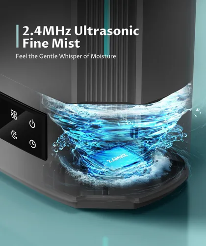 Miniatura 8 de BREEZOME - Humidificador de 6L para recámara, habitación grande y difusor de aceite esencial, humidificador ultrasónico de llenado superior y niebla