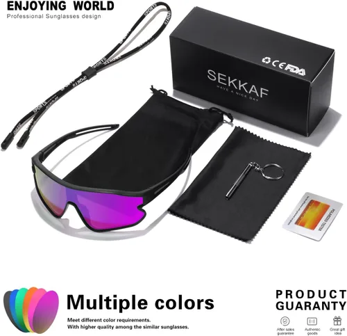 Miniatura 45 de Lentes de sol para niños, lentes de sol de béisbol juveniles, polarizados, deportivos, ciclismo, para niños y niñas, marco ligero