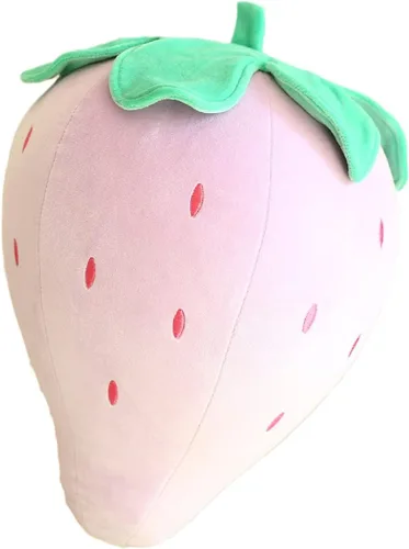 Miniatura 10 de Lindas almohadas de felpa de frutas para niños, de fresa, súper suaves, para niñas, juguetes (rosa, 7.8 pulgadas/7.9 in) Soft fruit plush pillow