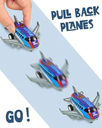 Miniatura 4 de Vileafy 18 aviones de juguete, mini juguetes para niños de 3 a 5 años de edad, regalos de fiesta de aviones, premios de caja del tesoro, rellenos