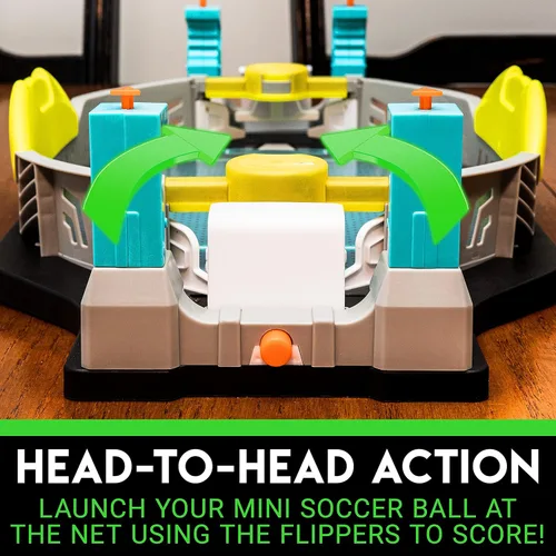 Miniatura 5 de Franklin Sports Mini juego de tiro de fútbol de mesa - Juego de mesa de fútbol estilo arcade para todas las edades- Marcador LED electrónico
