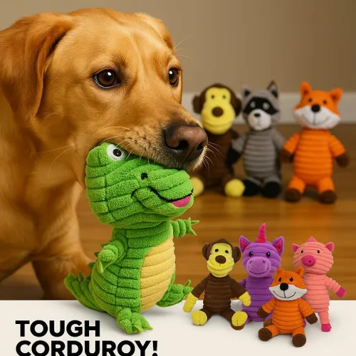 Miniatura 3 de Jalousie Paquete surtido de juguetes de peluche para cachorros y mascotas, juguete chirriante para perros medianos y grandes