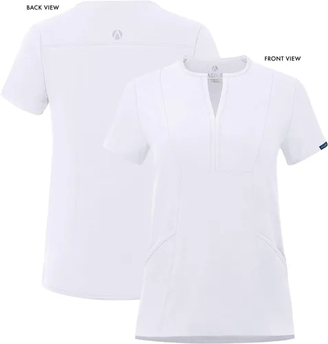 Miniatura 4 de Adar - Ropa quirúrgica Addition para mujer, blusa médica con cuello en V y muescas